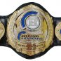 BELLATOR KICK BOXING WORLD CHAMPIONSHIP WRESTLING BELT BLACK LEATHER STRAP ADULT SIZE