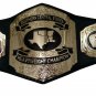SOUTHERN CENTRAL STATES HEAVYWEIGHT WRESTLING CHAMPIONSHIP BELT BLACK LEATHER STRAP ADULT SIZE