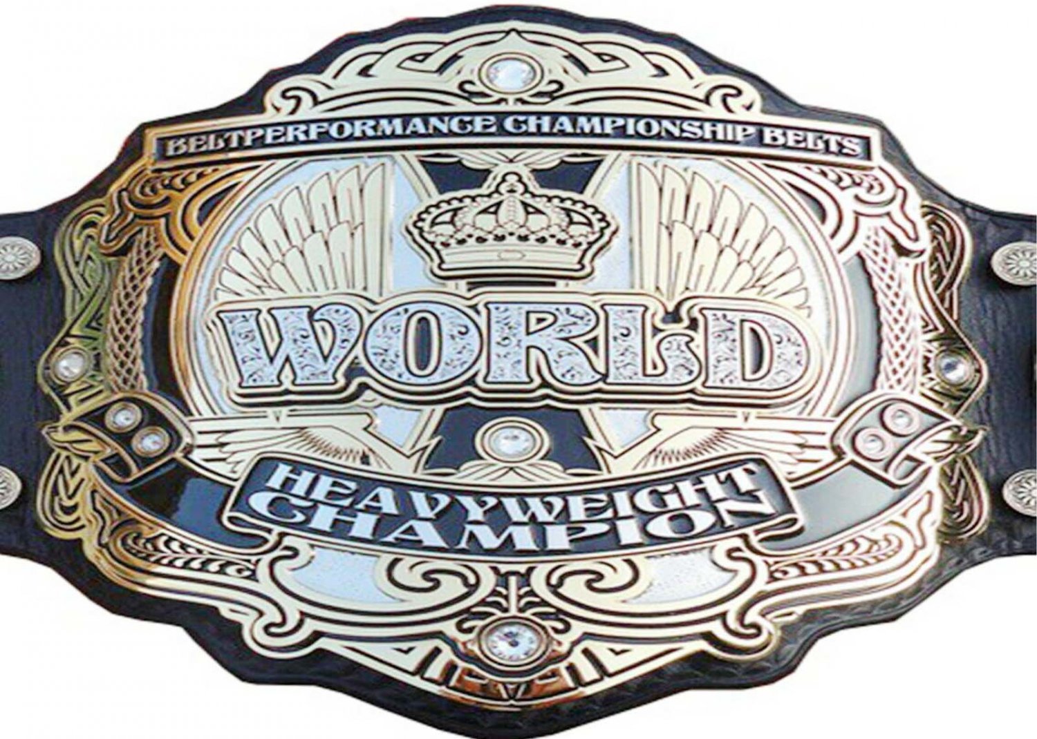 BELT PERFORMANCE WORLD HEAVYWEIGHT WRESTLING CHAMPIONSHIP LEATHER STRAP ...