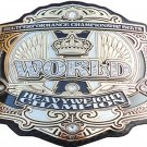 BELT PERFORMANCE WORLD HEAVYWEIGHT WRESTLING CHAMPIONSHIP LEATHER STRAP BELT ADULT SIZE