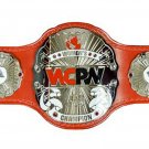 WCPW WRESTLING WOMENS CHAMPION BELT LEATHER STRAP ADULT SIZE