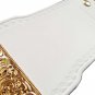FANDU BIG GOLD TRIPPLE H WRESTLING CHAMPIONSHIP BELT WHITE LEATHER STRAP ADULT SIZE