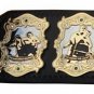 BIG OTTO WANZ AWA CWA WORLD WRESTLING CHAMPIONSHIP LEATHER STRAP BELT ADULT SIZE