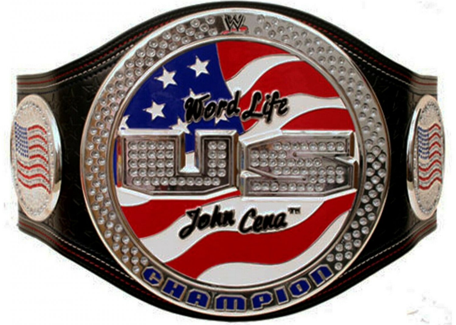 US SPINNER JOHN CENA WORLD LIFE CHAMPIONSHIP BELT BLACK LEATHER STRAP ...