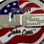 US SPINNER JOHN CENA WORLD LIFE CHAMPIONSHIP BELT BLACK LEATHER STRAP ADULT SIZE