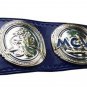 MCW PRO WRESTLING HEAVYWEIGHT CHAMPIONSHIP BELT BLACK LEATHER STRAP ADULT SIZE