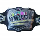 CZW WIRED TELEVISION WRESTLING CHAMPIONSHIP BELT BLACK LEATHER STRAP ADULT SIZE