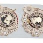 INTERCONTINENTAL WRESTLING CHAMPIONSHIP CUSTOM MADE WHITE LEATHER STRAP BELT ADULT SIZE