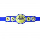 CHARGERS LOS ANGELES NFL WRESTLING CHAMPIONSHIP BLUE LEATHER STRAP BELT ADULT SIZE