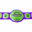 CHARGERS LOS ANGELES NFL WRESTLING CHAMPIONSHIP PURPLE LEATHER STRAP BELT ADULT SIZE