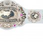 SPECIALIST WRESTLING CHAMPIONSHIP CUSTOM MADE WHITE LEATHER STRAP BELT ADULT SIZE