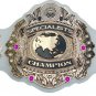 SPECIALIST WRESTLING CHAMPIONSHIP CUSTOM MADE WHITE LEATHER STRAP BELT ADULT SIZE