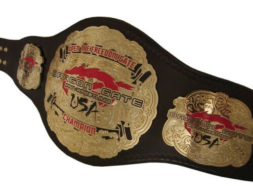 USA DRAGON GATE OPEN THE FREEDOM GATE PRO WRESTLING CHAMPIONSHIP BELT ADULT SIZE
