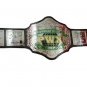 PWX HEAVYWEIGHT CHAMPION WRESTLING BELT BLACK LEATHER STRAP ADULT SIZE