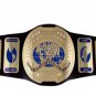 CZW INTERCONTINENTAL CUSTOM MADE CHAMPION WRESTLING BELT BLACK LEATHER STRAP ADULT SIZE