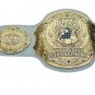 NCW WOMENS WRESTLING CHAMPION WHITE LEATHER STRAP BELT ADULT SIZE