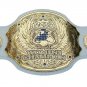 NCW WOMENS WRESTLING CHAMPION WHITE LEATHER STRAP BELT ADULT SIZE