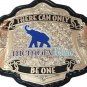 THERE CAN ONLY MEMORY BLUE BE ONE LEAD WRESTLING CHAMPIONSHIP BELT