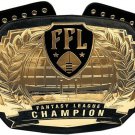 FFL FANTASY LEAGUE CHAMPION BELT BLACK LEATHER STRAP