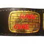WORLD HARD CORE PUBGE CHAMPION WRESTLING BELT BLACK LEATHER STRAP