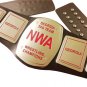 NWA GEORGIA TAG TEAM CHAMPIONS WRESTLING BELT BLACK LEATHER STRAP ADULT SIZE