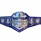 PREMANTLE DOCKERS WRESTLING CHAMPIONSHIP 1994 BELT ADULT SIZE BLUE LEATHER STRAP