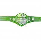 PREMANTLE DOCKERS WRESTLING CHAMPIONSHIP 1994 BELT ADULT SIZE GREEN LEATHER STRAP