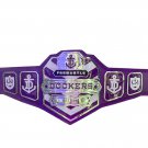 PREMANTLE DOCKERS WRESTLING CHAMPIONSHIP 1994 BELT ADULT SIZE PURPLE LEATHER STRAP
