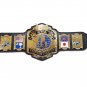 CWA WORLD WRESTLING CHAMPIONSHIP BELT BLACK LEATHER STRAP ADULT SIZE