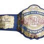 WRESTLEPALOOZA PABST BLUE RIBBON WRESTLING CHAMPION BELT ADULT SIZE BLUE LEATHER STRAP