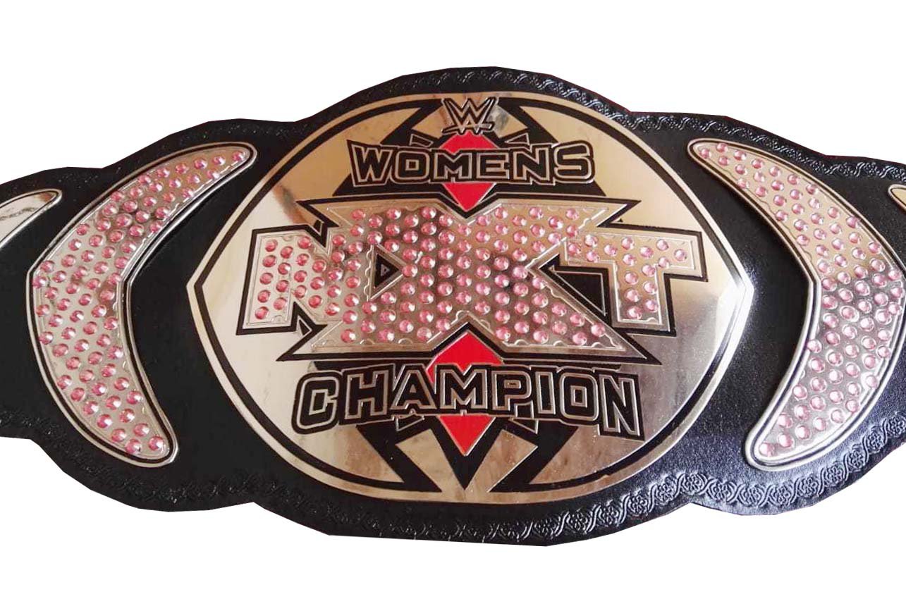 Nxt Womens Wrestling Champion Belt Adult Size Black Leather Strap