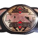 NXT WOMENS WRESTLING CHAMPION BELT ADULT SIZE BLACK LEATHER STRAP