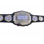 WSU WOMEN SUPERSTARS UNCENSORED WORLD WRESTLING CHAMPION BELT ADULT SIZE BLACK LEATHER STRAP