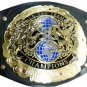 NXT UK TAG TEAM WRESTLING CHAMPIONS BELT ADULT SIZE BLACK LEATHER STRAP