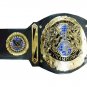 NXT UK TAG TEAM WRESTLING CHAMPIONS BELT ADULT SIZE BLACK LEATHER STRAP