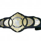 FANTASY LEAGUE OF ATHLETES WRESTLING CHAMPIONSHIP BELT BLACK LEATHER STRAP ADULT SIZE