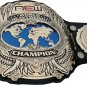 NEW WORLD HEAVYWEIGHT WRESTLING CHAMPIONSHIP BELT ADULT SIZE BLACK LEATHER STRAP