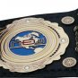 NEW WORLD HEAVYWEIGHT WRESTLING CHAMPIONSHIP BELT ADULT SIZE BLACK LEATHER STRAP