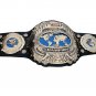 NEW WORLD HEAVYWEIGHT WRESTLING CHAMPIONSHIP BELT ADULT SIZE BLACK LEATHER STRAP