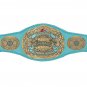 MLW WOMENS WORLD WRESTLING CHAMPION BELT ADULT SIZE BLUE LEATHER STRAP