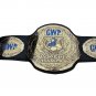 GWP GERMAN WRESTLING PROMOTION WORLD CHAMPION BELT ADULT SIZE BLACK LEATHER STRAP