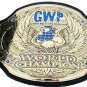 GWP GERMAN WRESTLING PROMOTION WORLD CHAMPION BELT ADULT SIZE BLACK LEATHER STRAP