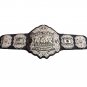 NCW TAG TEAM WRESTLING CHAMPIONSHIP BELT BLACK LEATHER STRAP ADULT SIZE
