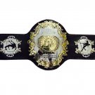 NWA HEAVYWEIGHT STATE OF GEORGIA WRESTLING CHAMPIONSHIP BELT ADULT SIZE BLACK LEATHER STRAP