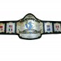 HULK HOGAN 1987 WRESTLING CHAMPIONSHIP BELT ADULT SIZE BLACK LEATHER STRAP BELT