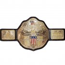 UNITED STATES USA WRESTLING CHAMPIONSHIP WHITE HOUSE BELT ADULT SIZE BLACK LEATHER STRAP