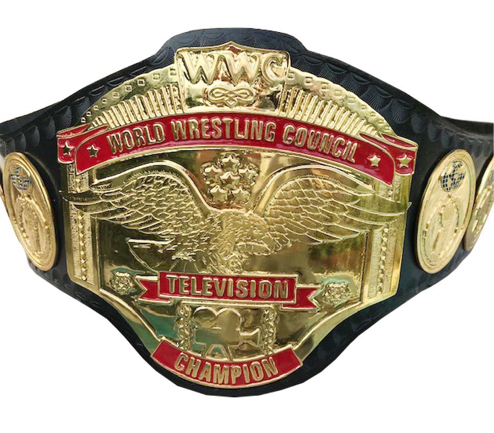 WWC WORLD WRESTLING COUNCIL TELEVISION WRESTLING CHAMPIONSHIP BELT