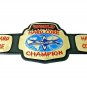 WORLD HARD CORE WRESTLING CHAMPIONSHIP BELT ADULT SIZE BLACK LEATHER STRAP