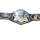 STONE COLD STEVE AUSTIN WRESTLING CHAMPIONSHIP BELT ADULT SIZE BLACK LEATHER STRAP