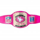 SUPER BOWL SF 49ERS CUSTOMIZE  WRESTLING CHAMPIONSHIP BELT ADULT SIZE PINK CUSTOM MADE LEATHER STRAP